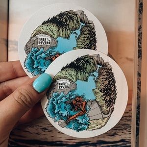 Free the Rivers Sticker
